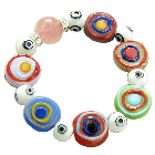 Bùa trị mắt quỷ Swarovski Cherry Quartz