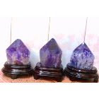 3 khối thạch anh tím thô thiên nhiên rất hiếm